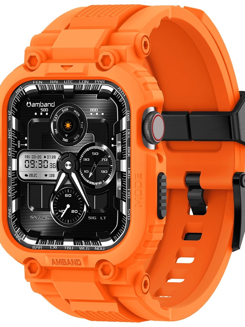 Amband M1 Sport Series Rugged Case with TPU Strap-49mm Apple Watch